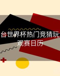 B体育平台世界杯热门竞猜玩法合集 - 观赛日历