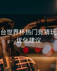 B体育平台世界杯热门竞猜玩法合集 - 优化建议