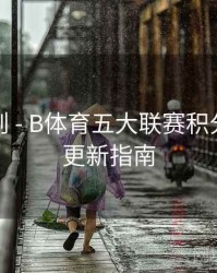 积分规则 - B体育五大联赛积分榜实时更新指南