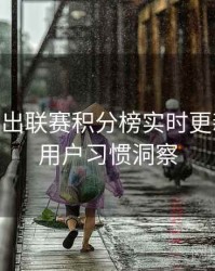 B体育推出联赛积分榜实时更新模块 - 用户习惯洞察