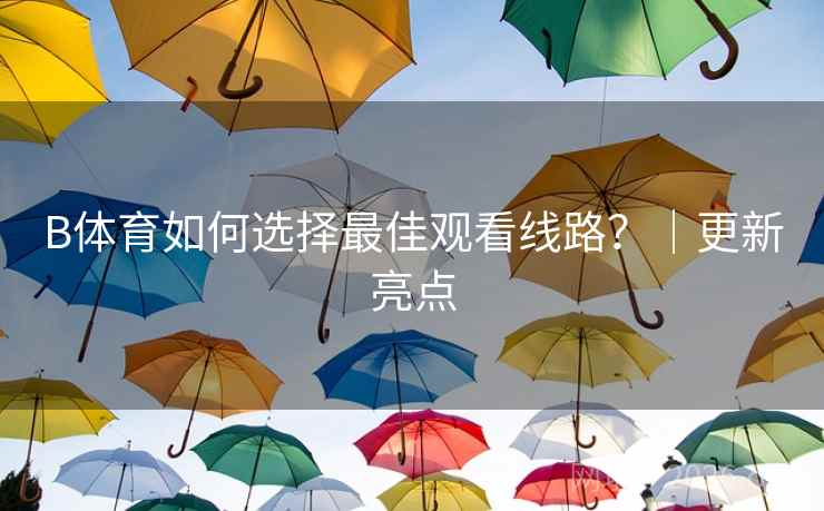B体育如何选择最佳观看线路？｜更新亮点
