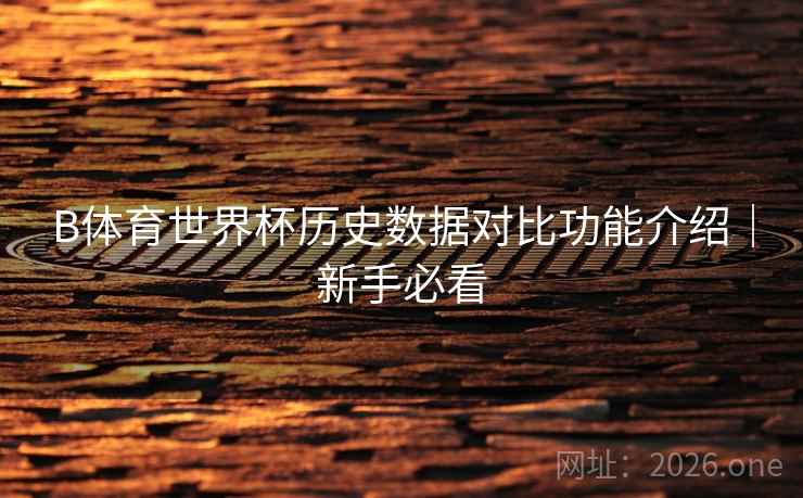 B体育世界杯历史数据对比功能介绍｜新手必看