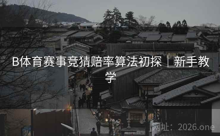 B体育赛事竞猜赔率算法初探｜新手教学
