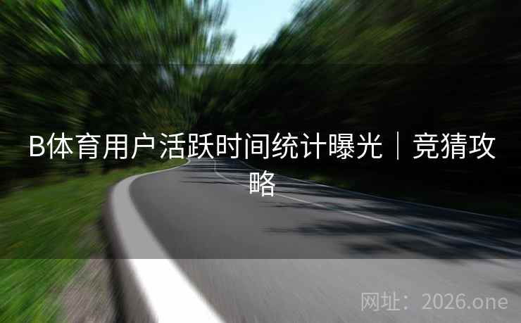 B体育用户活跃时间统计曝光｜竞猜攻略