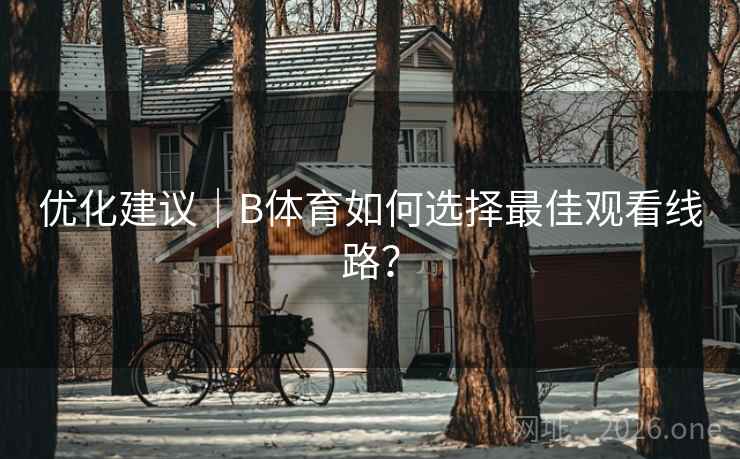 优化建议｜B体育如何选择最佳观看线路？