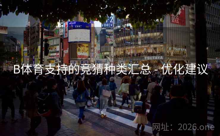 B体育支持的竞猜种类汇总 - 优化建议