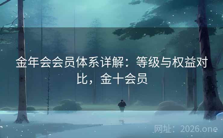 金年会会员体系详解：等级与权益对比，金十会员