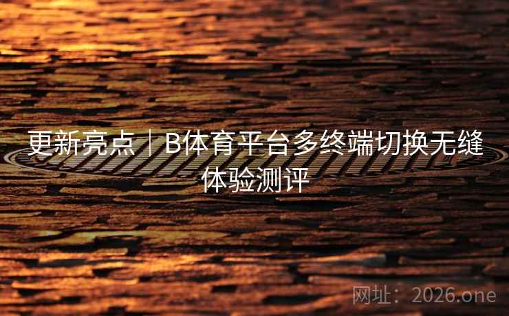 更新亮点｜B体育平台多终端切换无缝体验测评